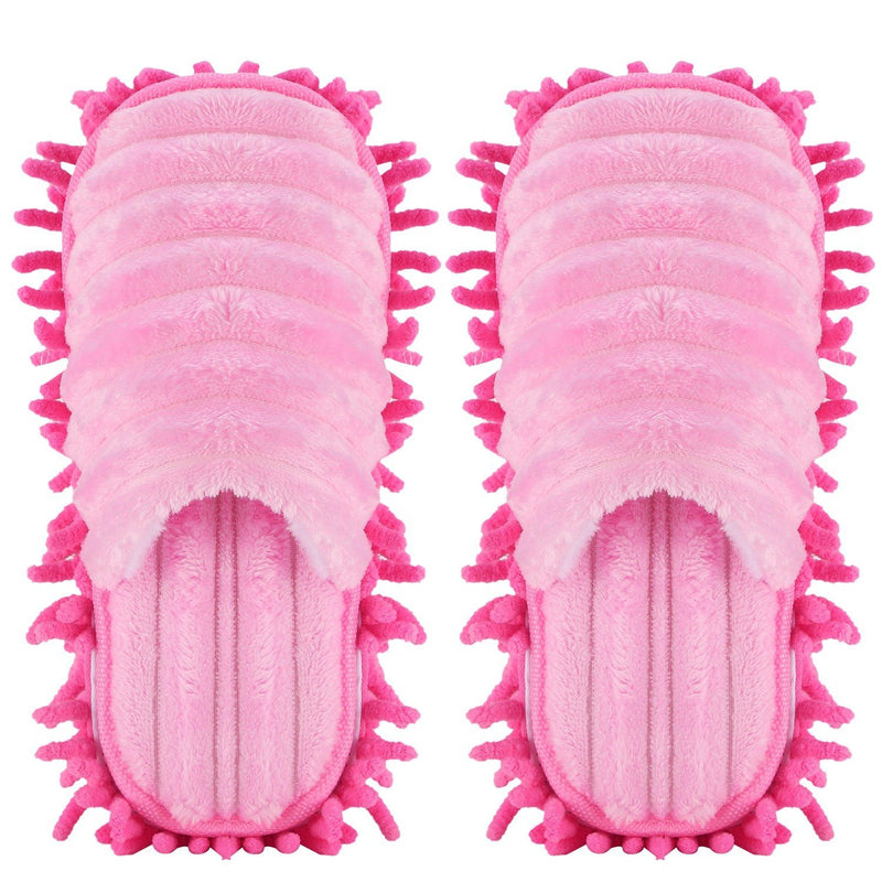Mop Slippers Unisex Detachable Household Appliances Pink S - DailySale