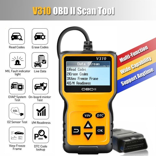 MOTOPOWER MP69033 OBD2 Scanner Universal Car Engine Fault Code Reader Automotive - DailySale