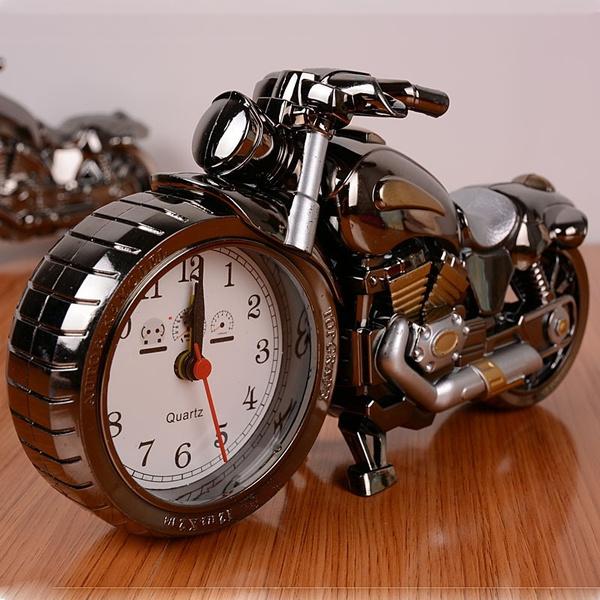 Motorcycle Alarm Clock Household Appliances Black - DailySale