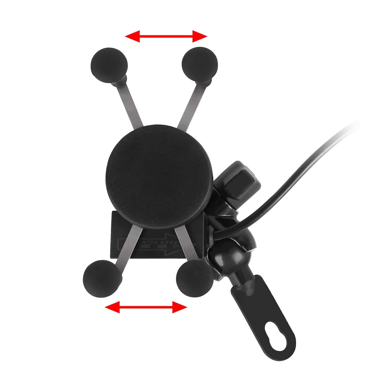 Motorcycle Handlebar Mount Holder with USB Charger Sports & Outdoors - DailySale