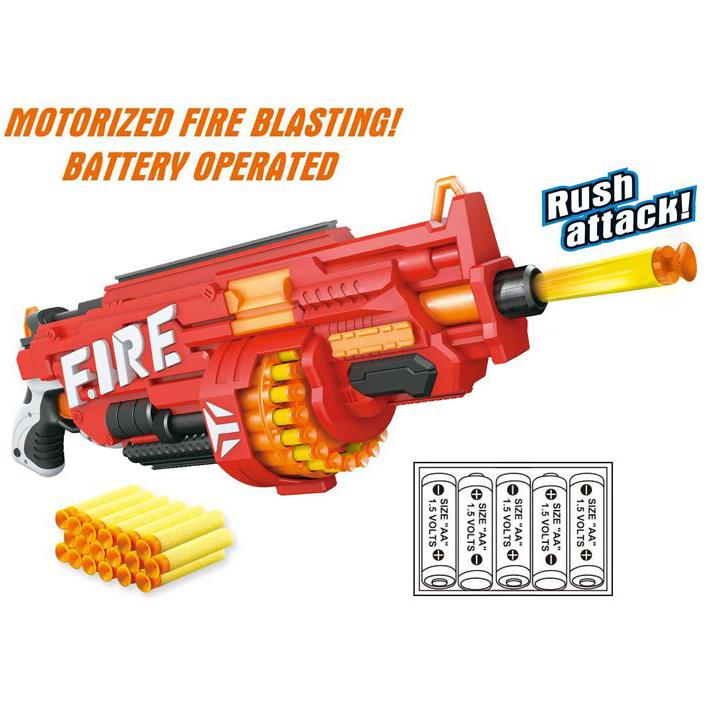 Motorized Fire Blasting Rush Attack Spinning Barrel Toys & Games - DailySale