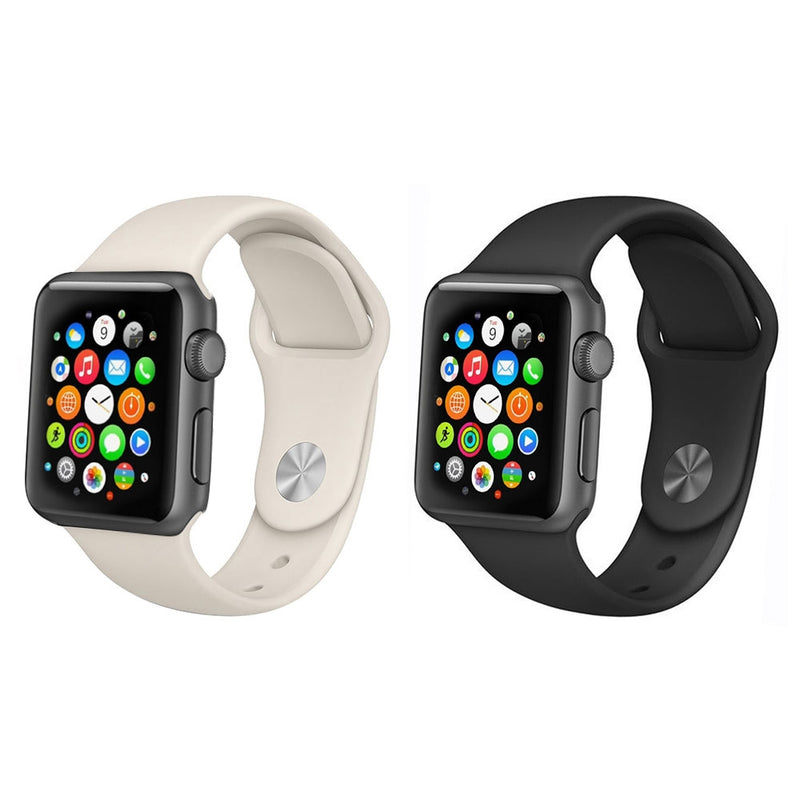 2-Pack: Silicone Apple Watch Straps - DailySale, Inc