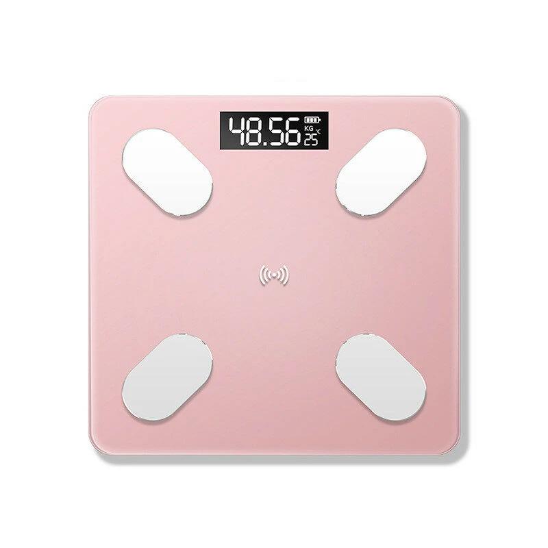 Mrosaa Digital Smart APP Electronic Weight Scale Fitness Pink - DailySale