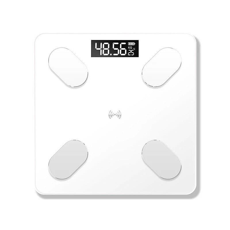 Mrosaa Digital Smart APP Electronic Weight Scale Fitness White - DailySale