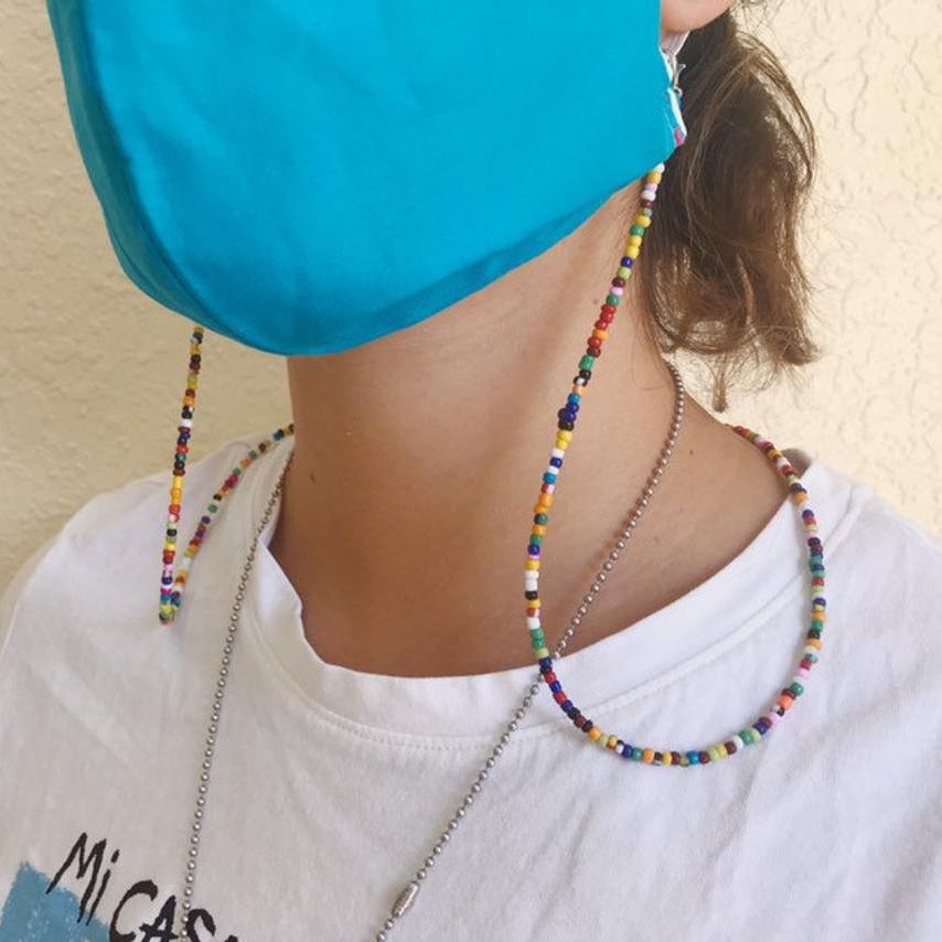 Multi-Color Face Mask Holder Beads Chain Face Masks & PPE - DailySale