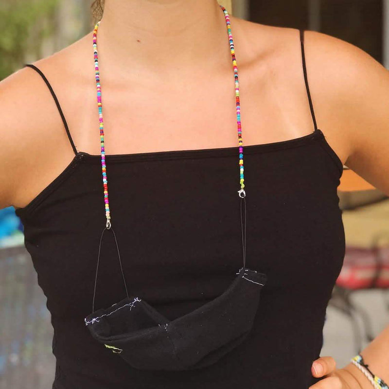 Multi-Color Face Mask Holder Beads Chain Face Masks & PPE - DailySale
