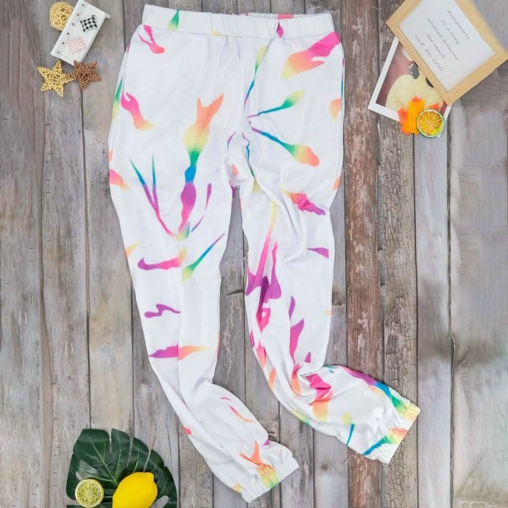 Multi-Color Tie Dye Joggers Women's Clothing S - DailySale