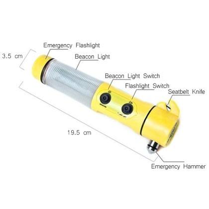 Multi Function 4 in 1 Car Emergency Hammer Auto Accessories - DailySale