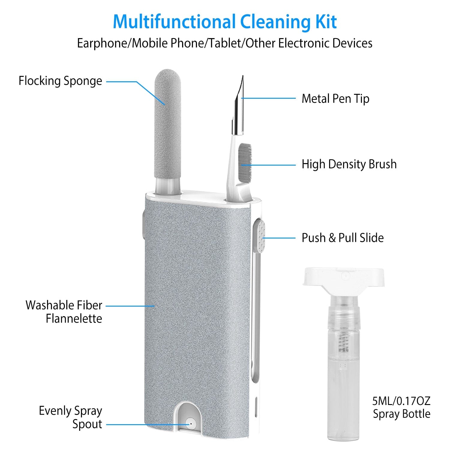 Multi-Function Airpod Pen Cleaner Kit Mobile Accessories - DailySale