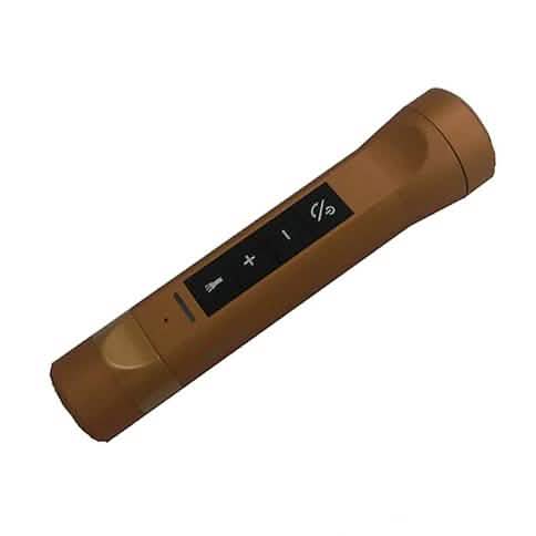 Multi-Function Bike Light Flashlight Bluetooth Speaker Handsfree Mic Support Sports & Outdoors Gold - DailySale