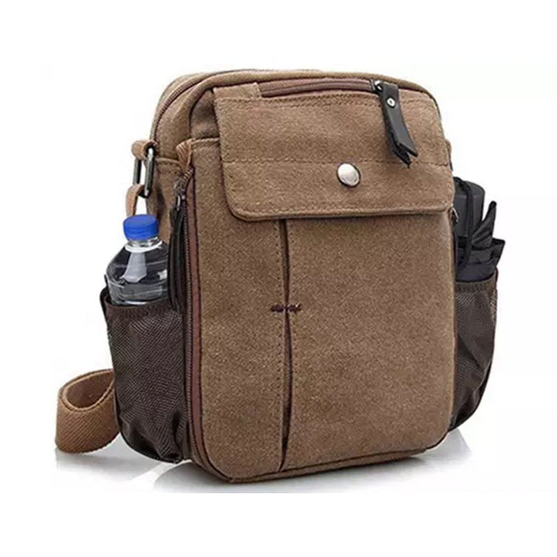 Multi-Functional Canvas Purse Bag with Bottle Holder Bags & Travel Coffee - DailySale