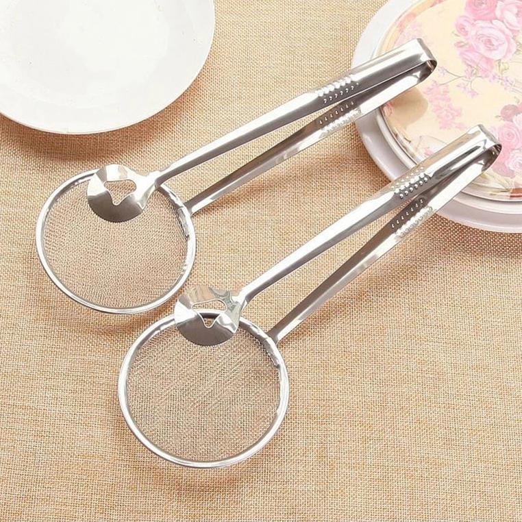Multi-Functional Stainless Steel Clamp Strainer Filter Spoon Kitchen & Dining - DailySale