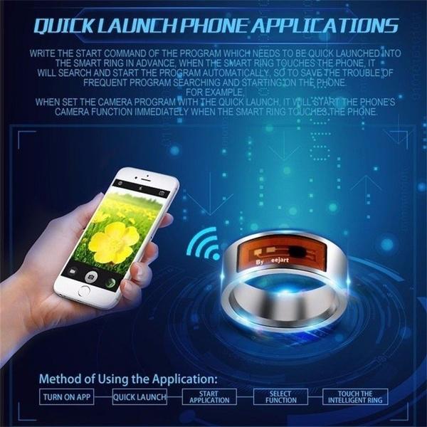 Multi-functional Waterproof Intelligent NFC Smart Ring Rings - DailySale