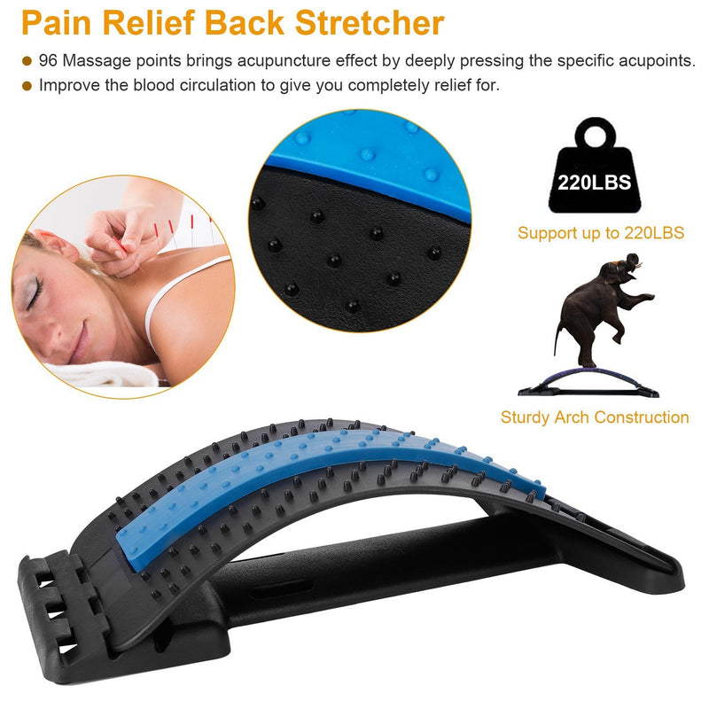 Multi-Level Lumbar Spinal Support Stretcher Wellness - DailySale