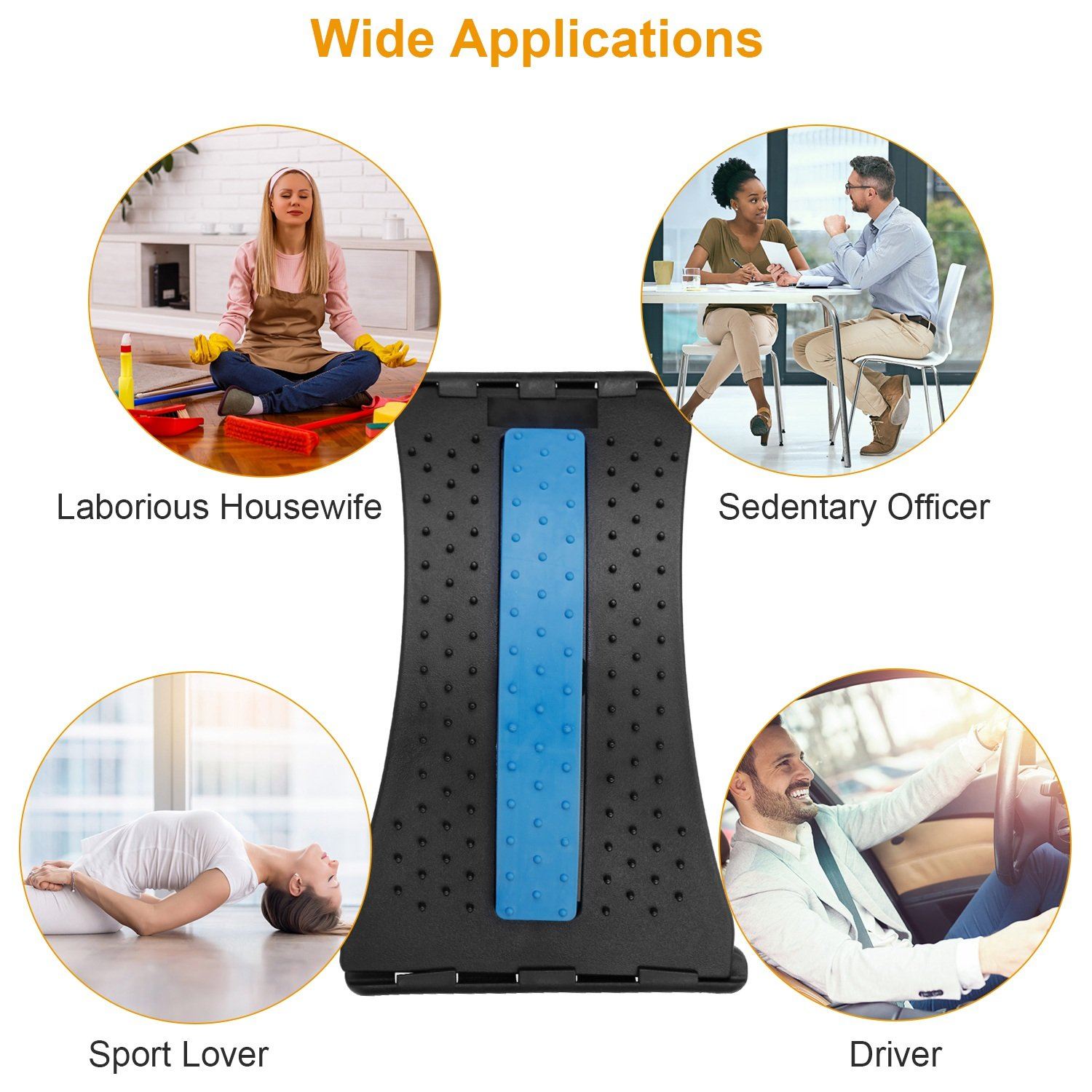 Multi-Level Lumbar Spinal Support Stretcher Wellness - DailySale