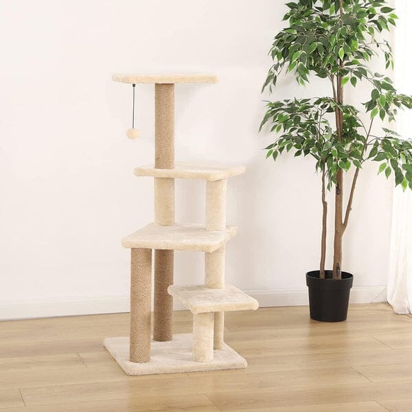 Multi-Platform Cat Condo Tree Tower With Scratching Post Pet Supplies - DailySale
