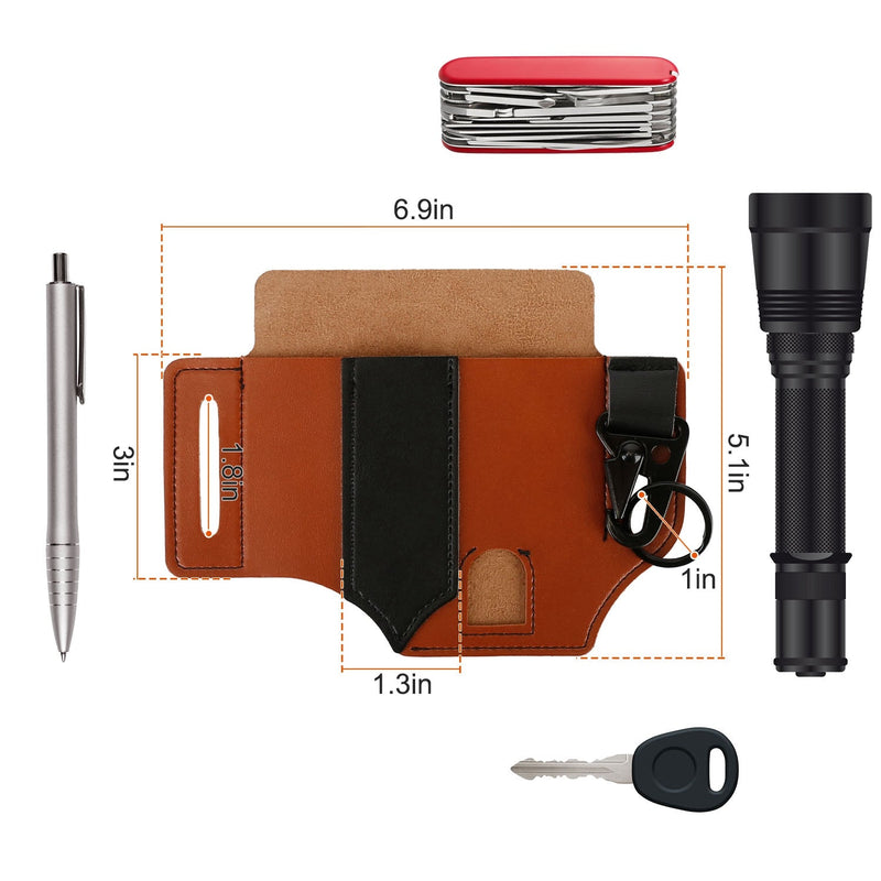 Multi-tool Sheath for Belt Leather EDC Pocket Organizer Men's Shoes & Accessories - DailySale