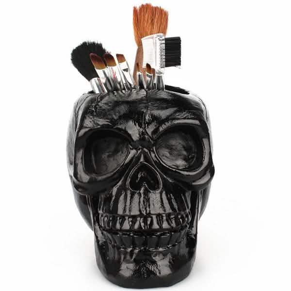 Multifunction Creative Skull Storage Stationery Holder Closet & Storage - DailySale