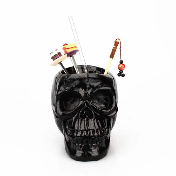Multifunction Creative Skull Storage Stationery Holder Closet & Storage - DailySale