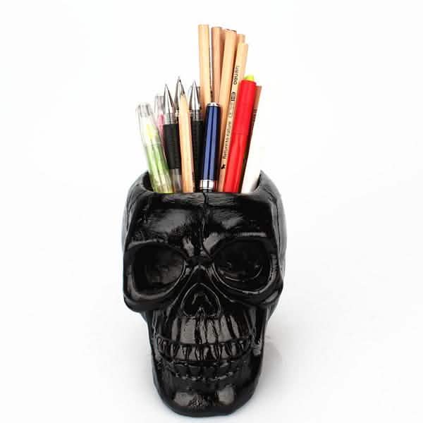 Multifunction Creative Skull Storage Stationery Holder Closet & Storage - DailySale