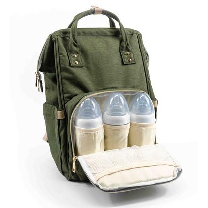 Multifunction Diaper Bag Water-Resistant Backpack