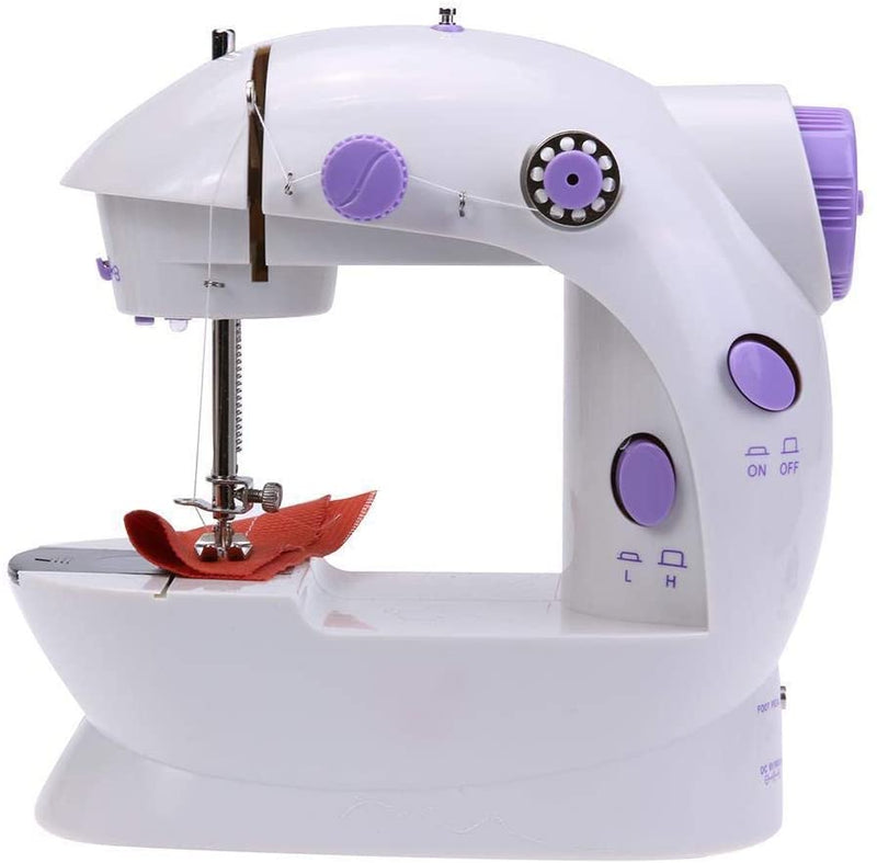 NEX Portable Sewing Machine Double Speeds For Beginner, Kids Sewing Machine  With Reverse Sewing And 12 Built-In Stitches, Light Purple