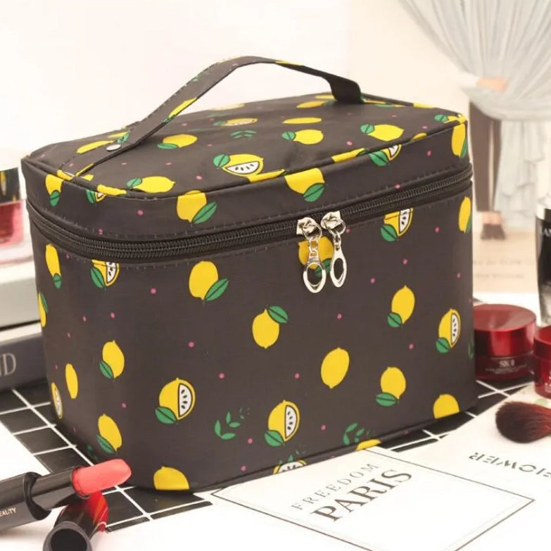 Multifunction Travel Cosmetic Bag Large Capacity Women Toiletries Organizer Bags & Travel Black Lemon - DailySale
