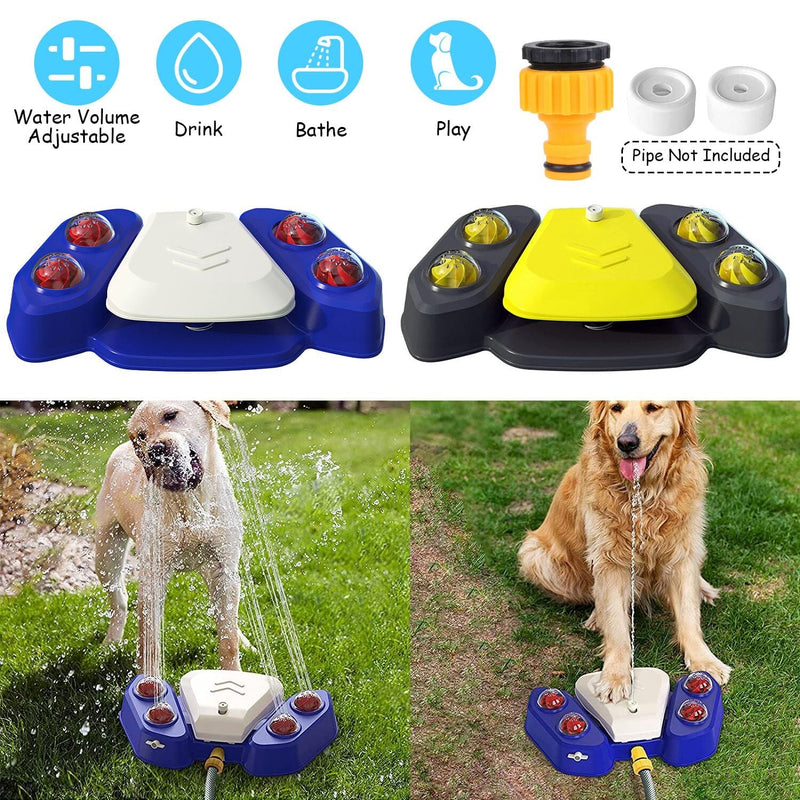 Multifunctional Automatic Pet Water Dispenser Outdoor Step-on Activated Sprinkler Pet Supplies - DailySale