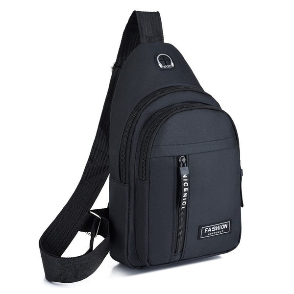 Multifunctional Crossbody Sling Bag Bags & Travel Black - DailySale