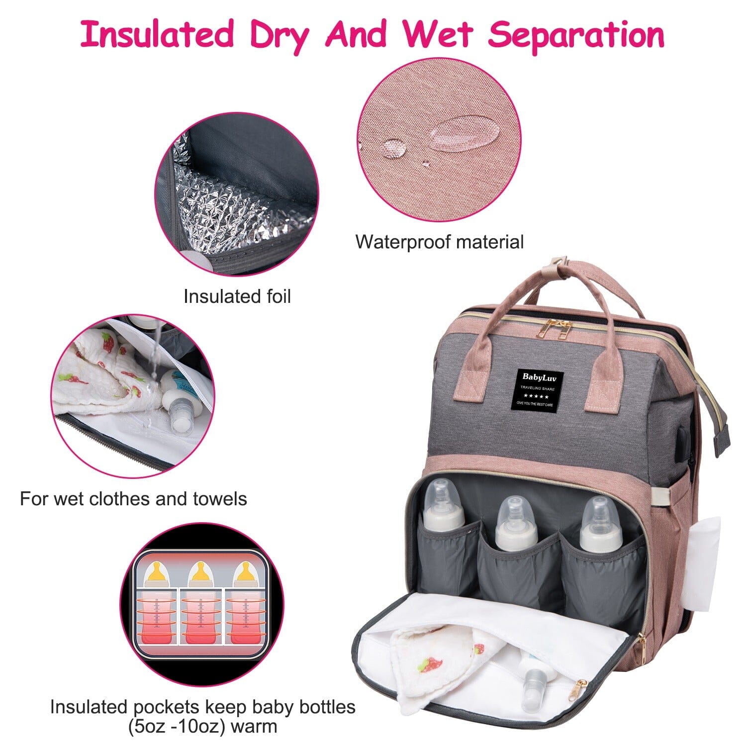 Multifunctional Diaper Bag Backpack Baby - DailySale