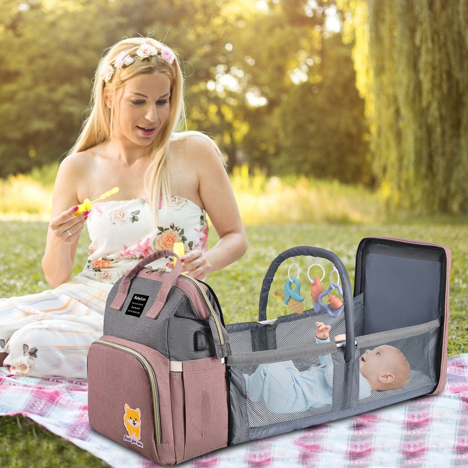 Multifunctional Diaper Bag Backpack