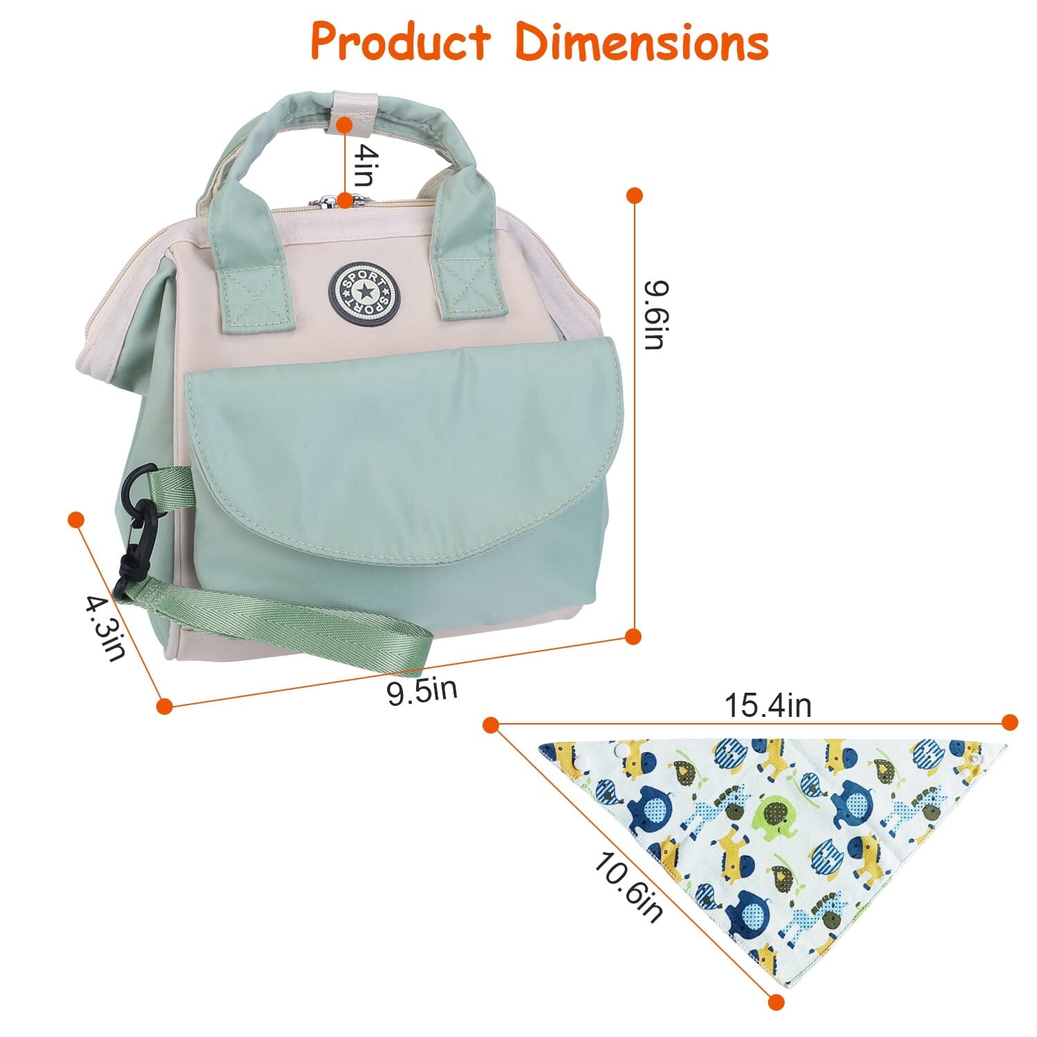 Multifunctional Diaper Changing Bag with 2 Insulated Pockets Commute Bag Bags & Travel - DailySale