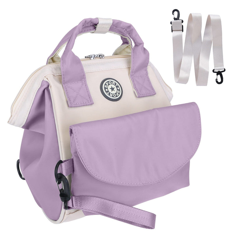 Multifunctional Diaper Changing Bag with 2 Insulated Pockets Commute Bag
