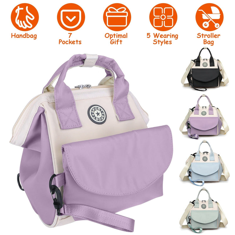 Multifunctional Diaper Changing Bag with 2 Insulated Pockets Commute Bag Bags & Travel - DailySale