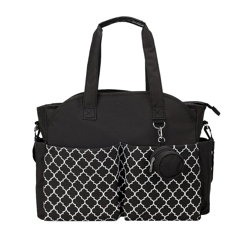 Multifunctional Diaper Changing Tote Bag with Adjustable Messenger Strap