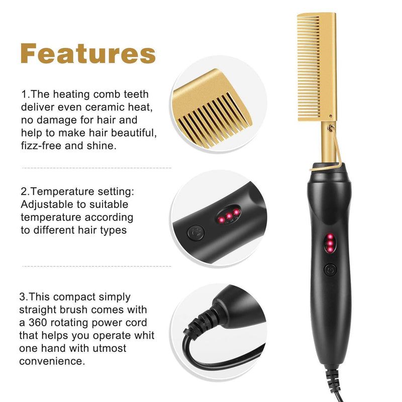 Multifunctional Hair Straightening Comb Beauty & Personal Care - DailySale