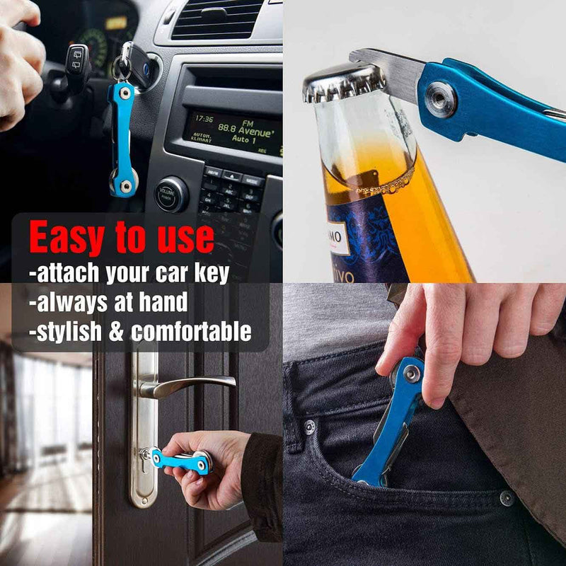 Multifunctional Smart Compact Key Organizer Bottle Opener Keychain Everything Else - DailySale