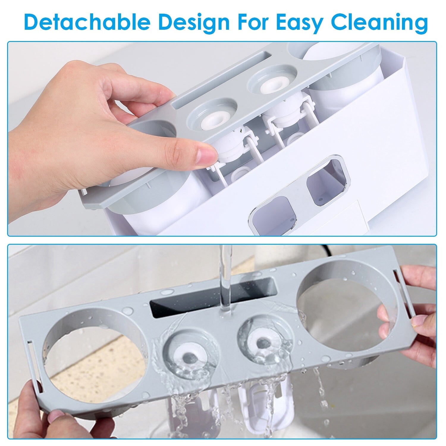 Multifunctional Wall Mount Toothbrush Organizer Bath - DailySale