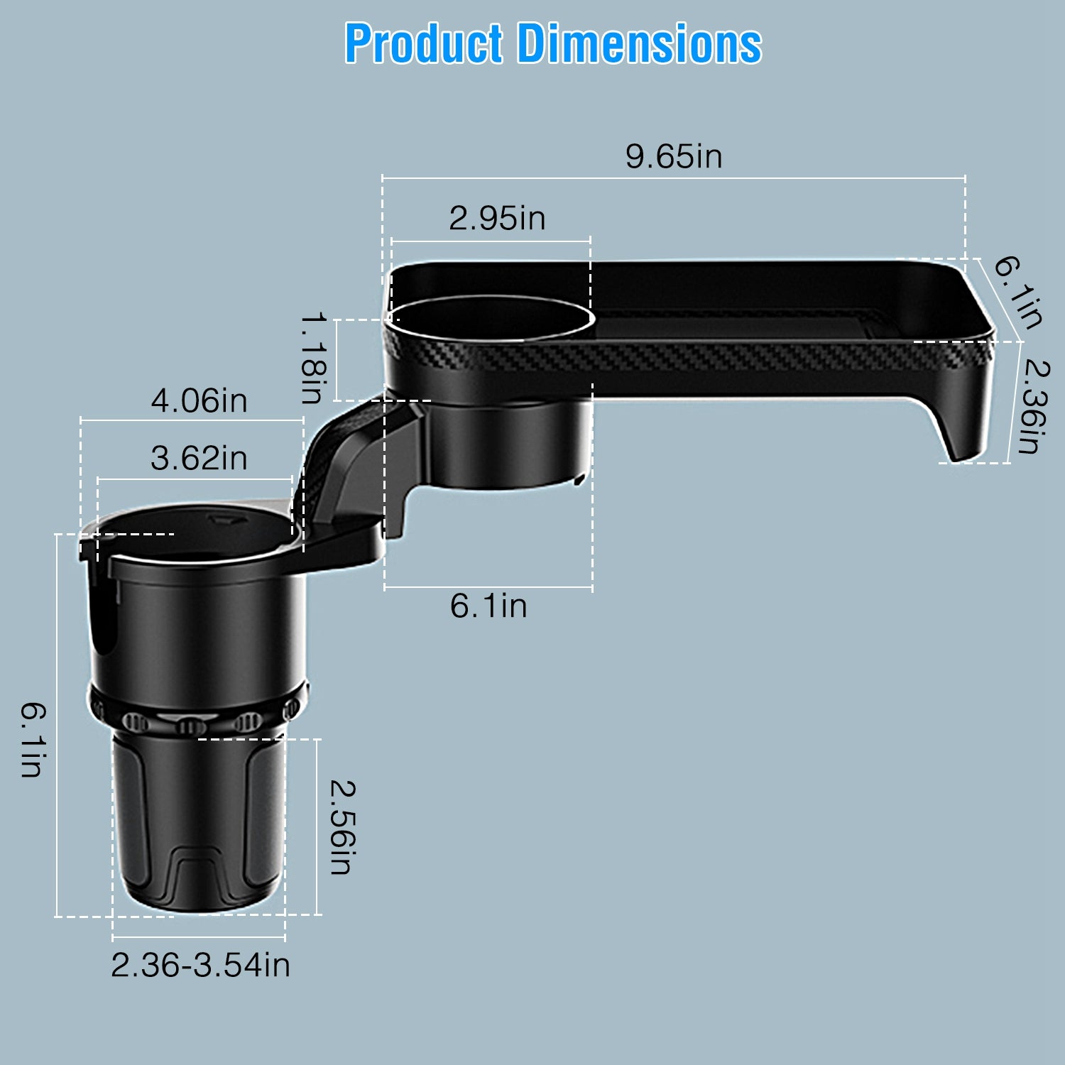 Multifunctional Water Cup Mount Stand with Detachable Tray Automotive - DailySale