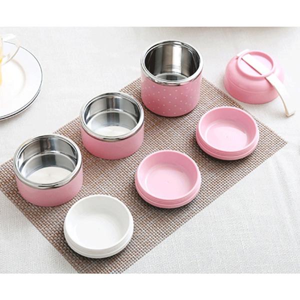 Multilayer Cute Thermal Lunch Box Stainless Steel Food Container Kitchen & Dining - DailySale