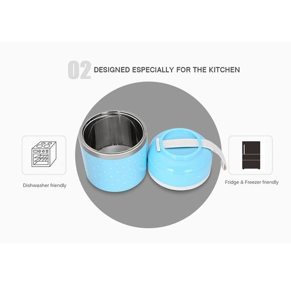 Multilayer Cute Thermal Lunch Box Stainless Steel Food Container Kitchen & Dining - DailySale