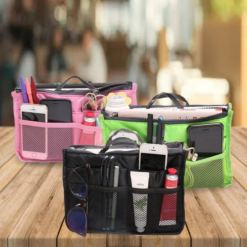 Multiple Pockets Cosmetic/Purse Organizer Bag Home Essentials - DailySale