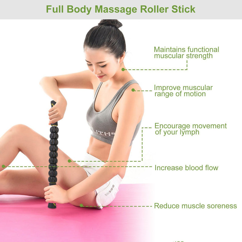 Muscle Roller Massage Stick Body Physical Therapy Wellness - DailySale