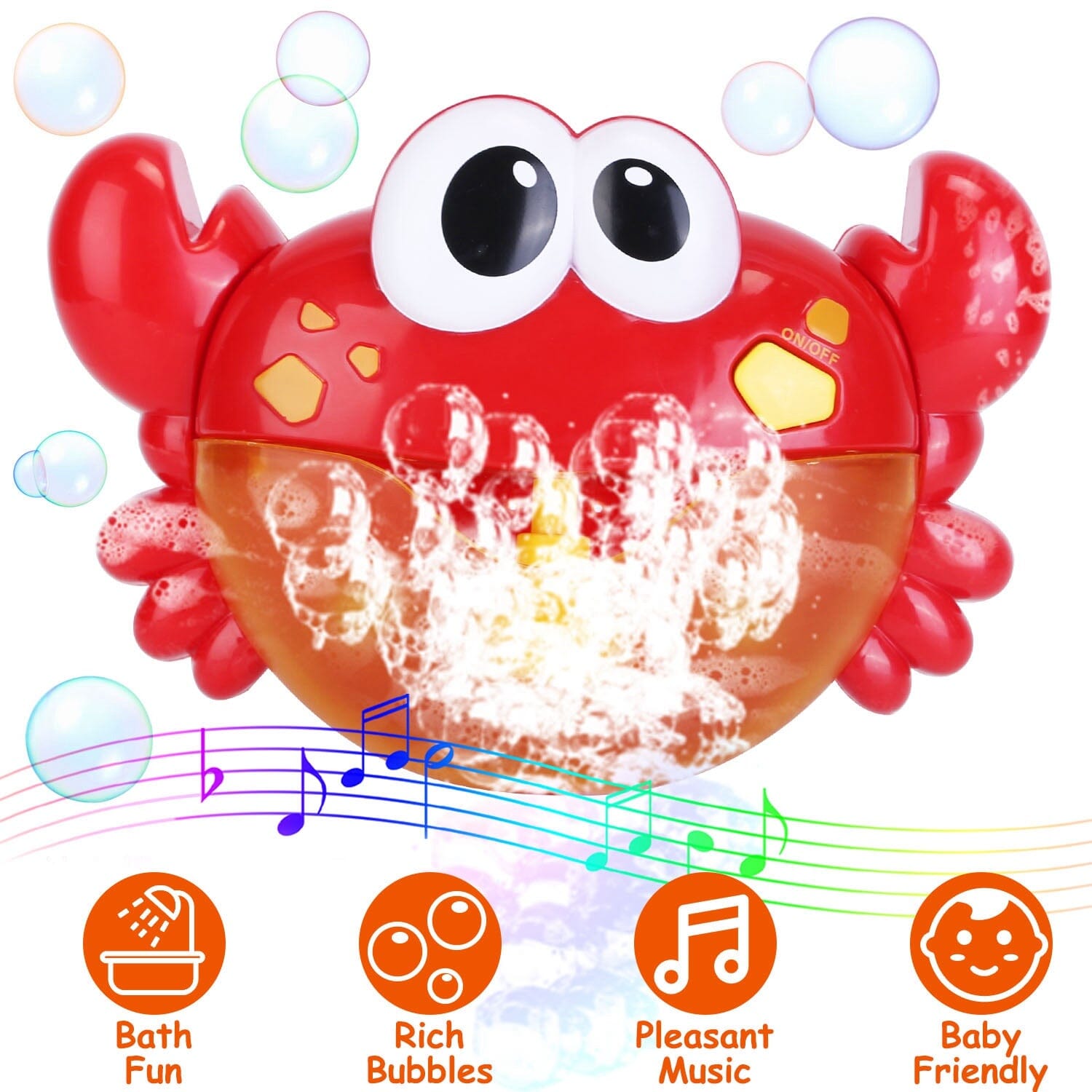 Musical Bubble Bath Maker for Bathtubs Toddler Bubble Machine Toys & Games - DailySale