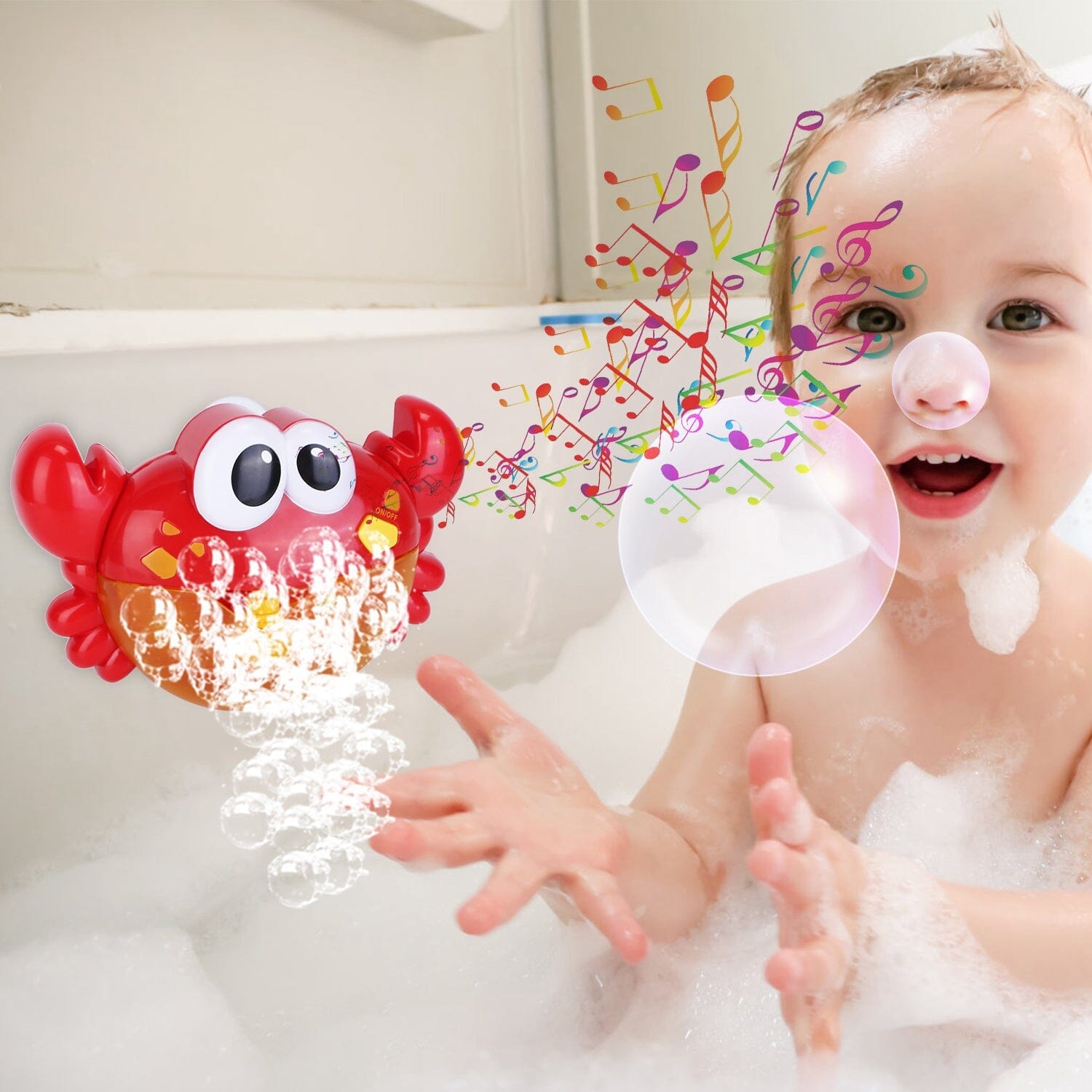 Musical Bubble Bath Maker for Bathtubs Toddler Bubble Machine Toys & Games - DailySale