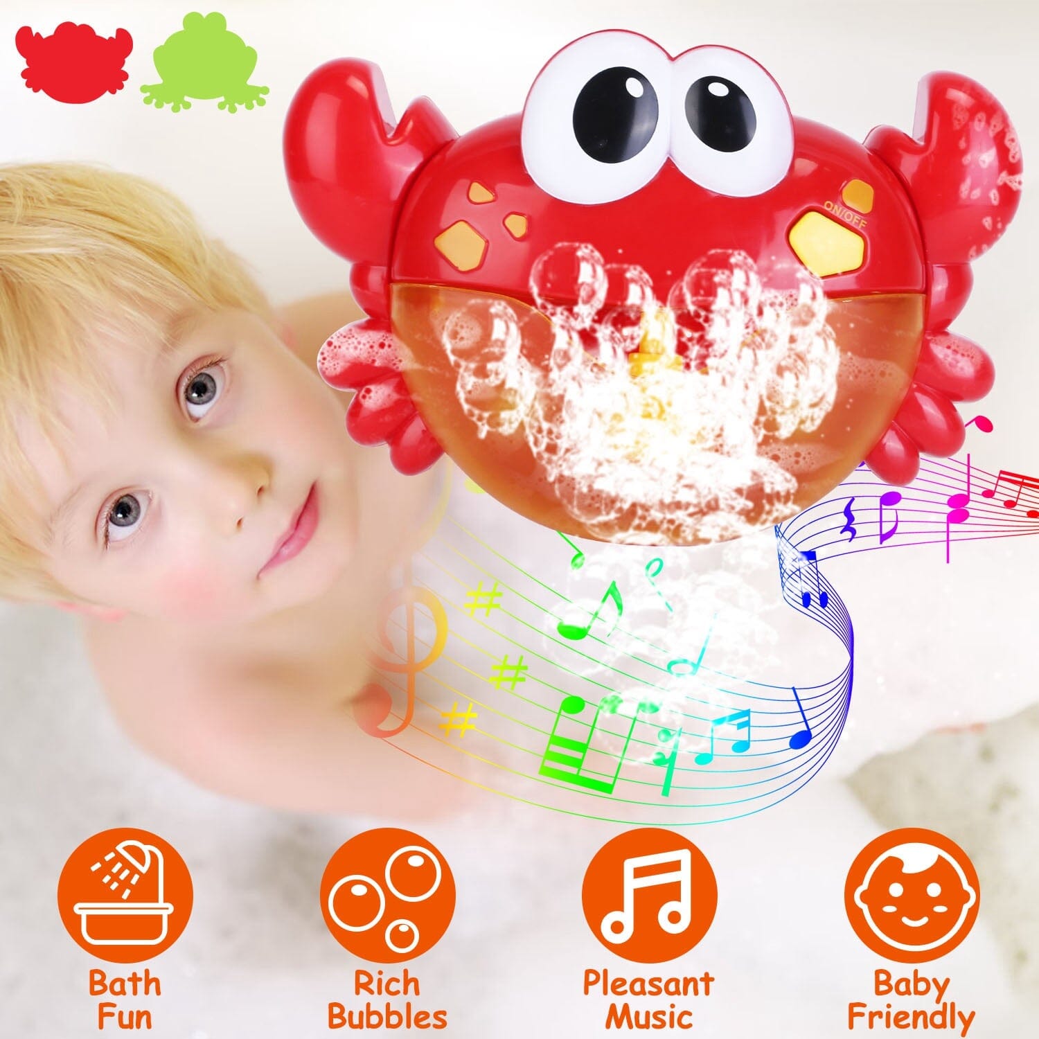 Musical Bubble Bath Maker for Bathtubs Toddler Bubble Machine Toys & Games - DailySale