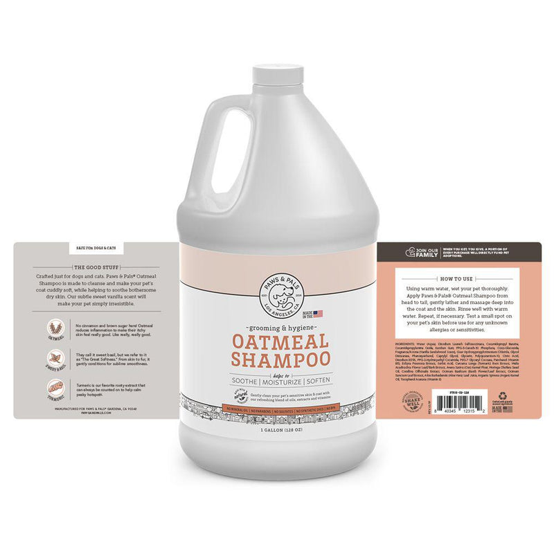 Natural Oatmeal Shampoo - Gallon Pet Supplies - DailySale