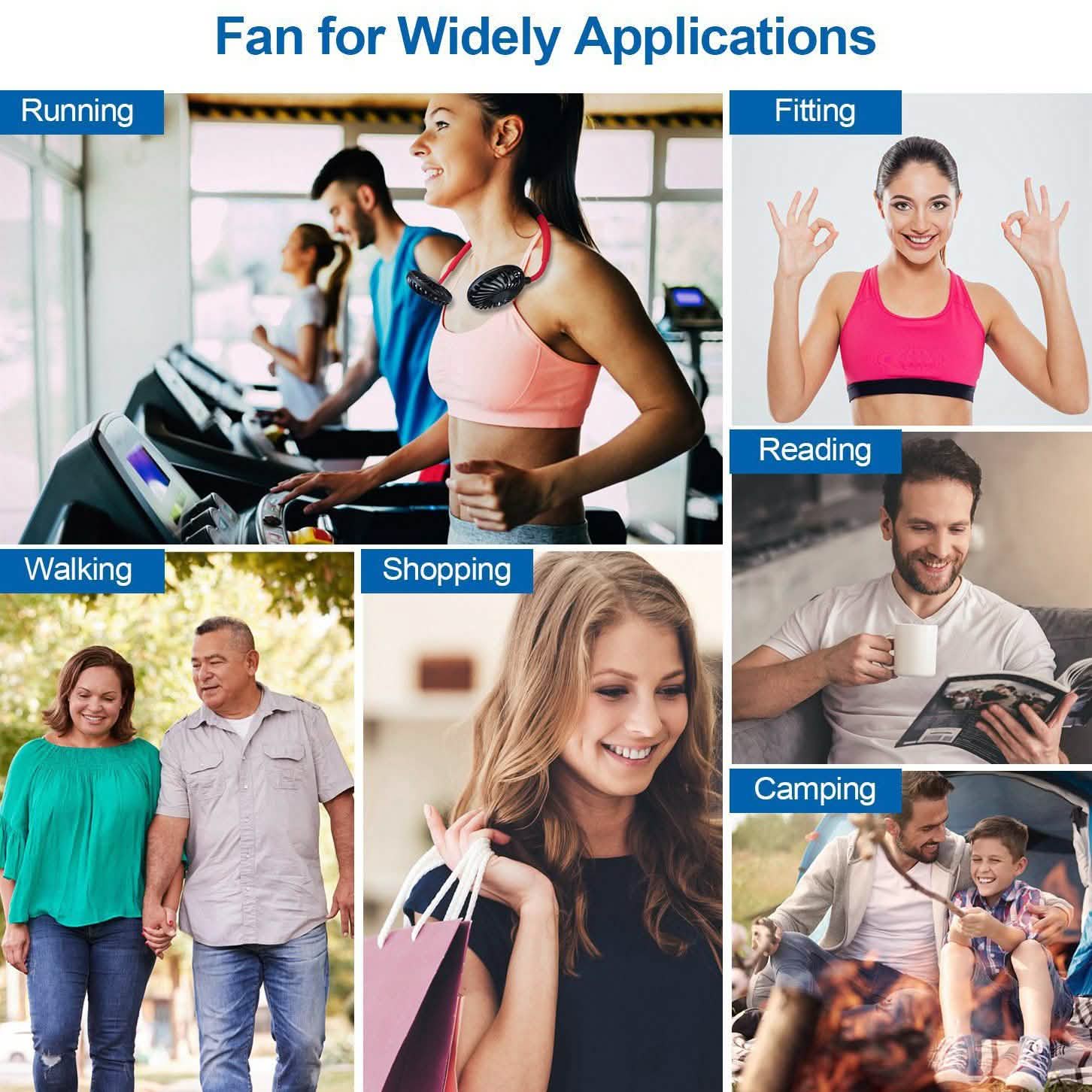 Neck Hanging Fan Hand Free Portable Sports & Outdoors - DailySale