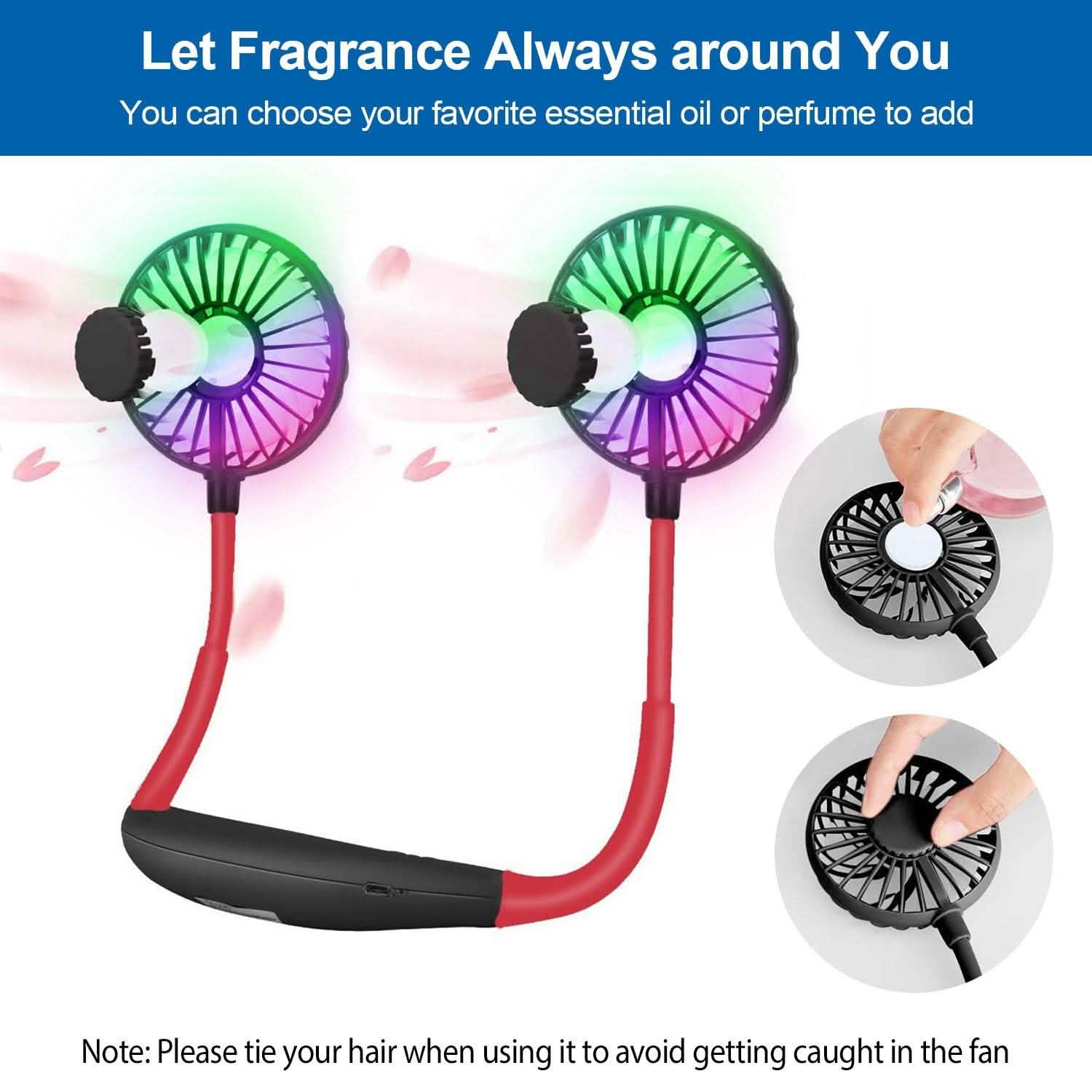Neck Hanging Fan Hand Free Portable Sports & Outdoors - DailySale