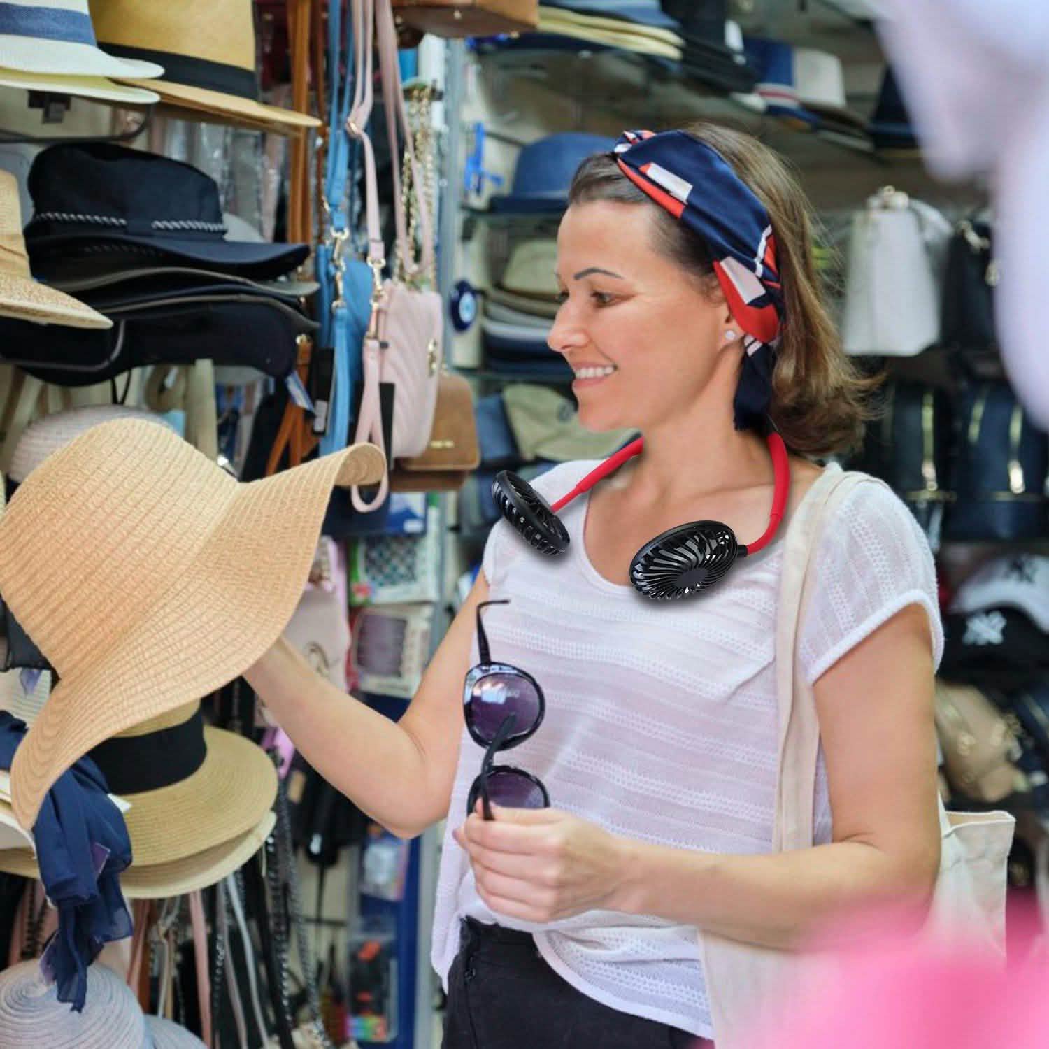 Neck Hanging Fan Hand Free Portable Sports & Outdoors - DailySale